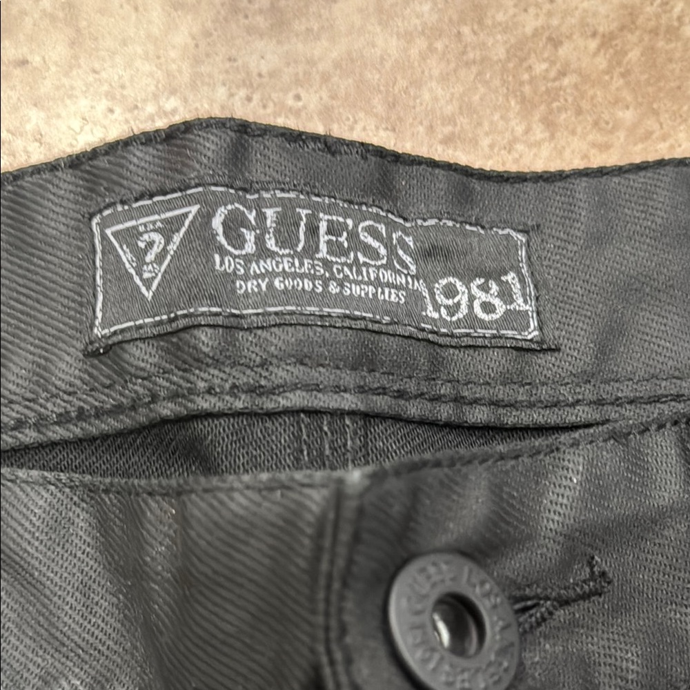 Guess Men's Lincoln slim straight Black Jeans NWT 36 x 32 - Picture 9 of 11